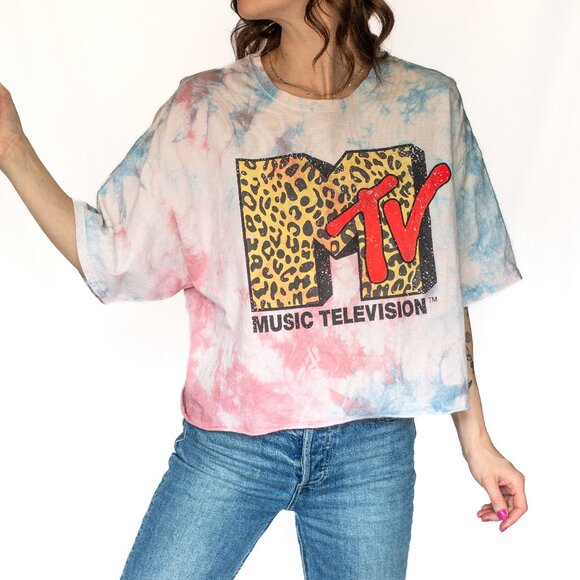 MTV • Medium/Large • Cropped T-Shirt • Tie-dye - Picture 4 of 11